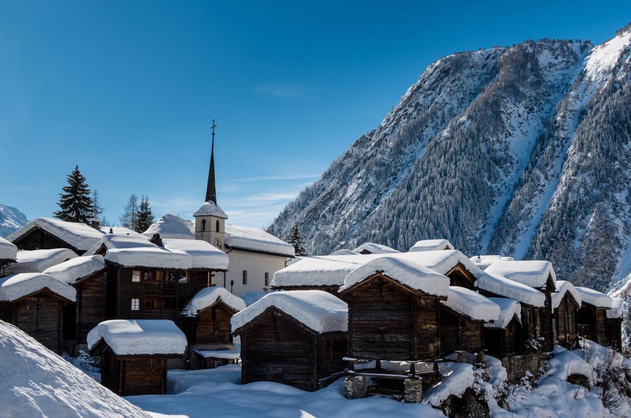 Saxo Villa Blatten bei Naters Exteriör bild